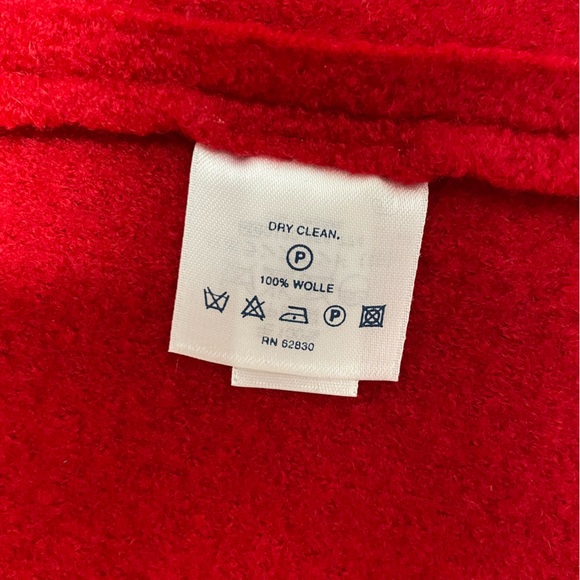 - NWT Lands End Red Wool Button blazer. - Picture 6 of 14